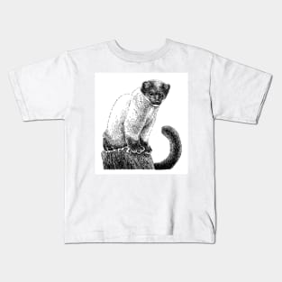 Yellow-throated marten Kids T-Shirt